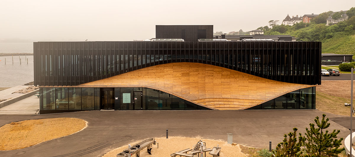 Klimatorium med solceller og tagpap